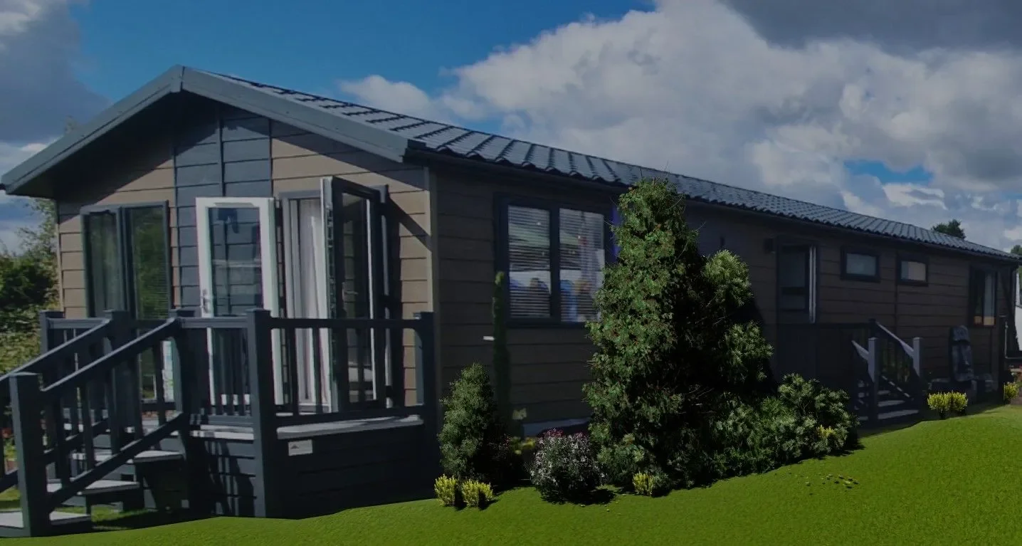 The Aspire Lligwy eco lodge on Plot A7 at Woodland Falls, Anglesey
